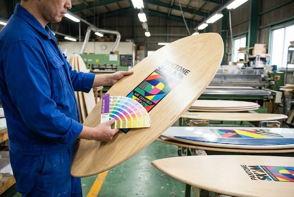 Pantone Color Matched Skimboard Printing