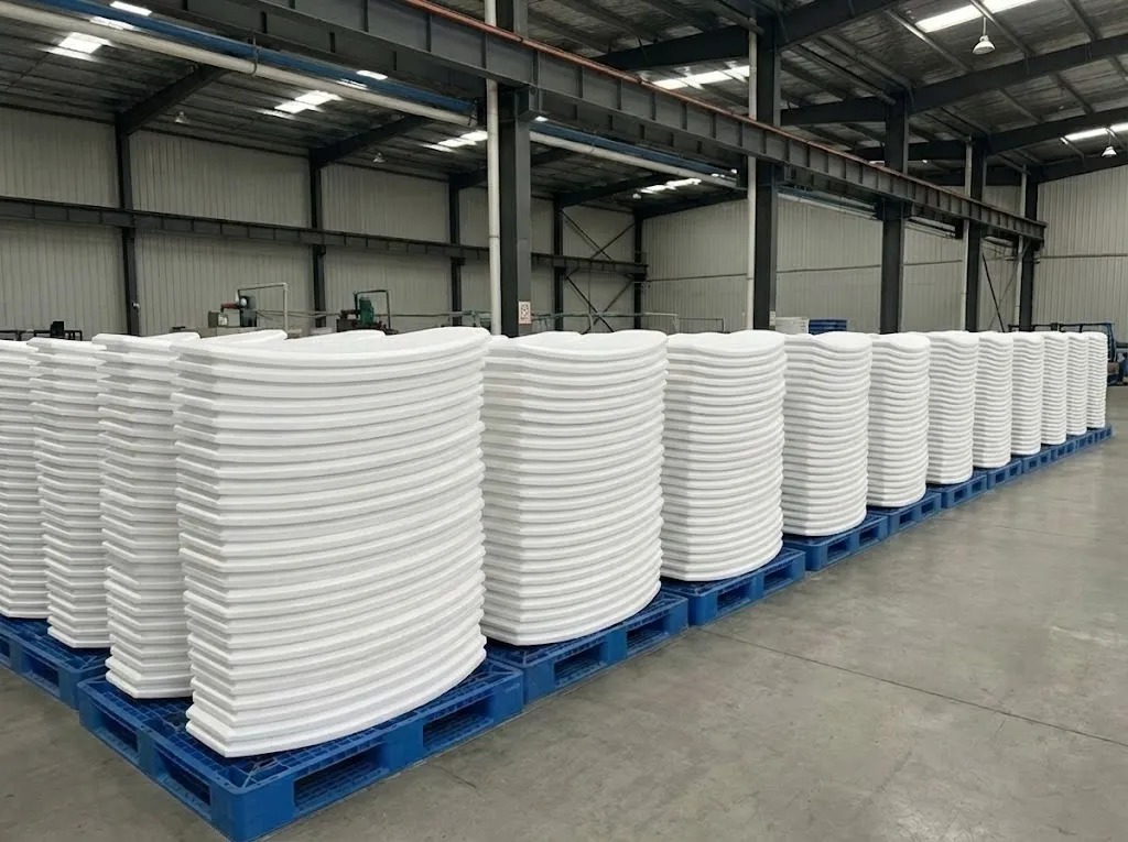 Freshly molded EPS cores ensuring maximum adhesive strength and zero delamination