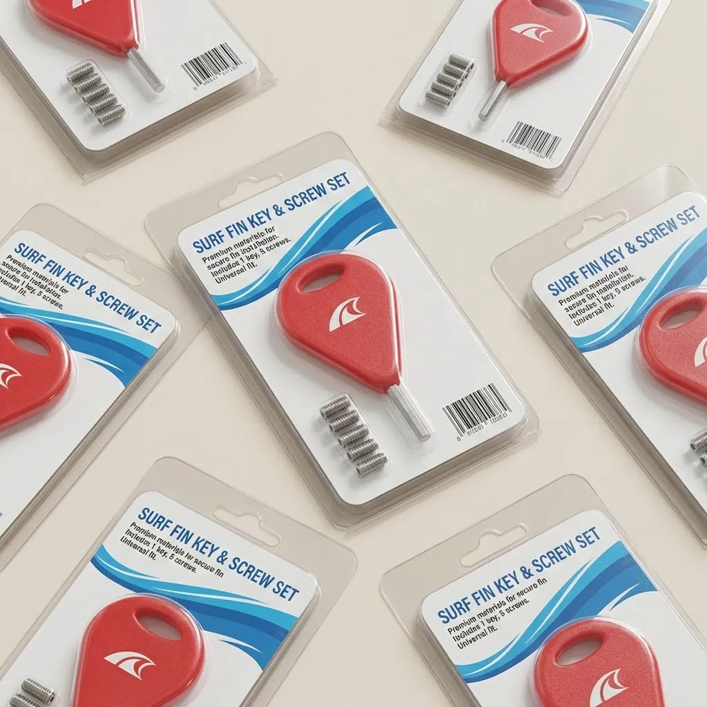Retail Ready Surfboard Fin Keys and Screws