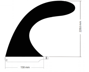 surfboard fin. template